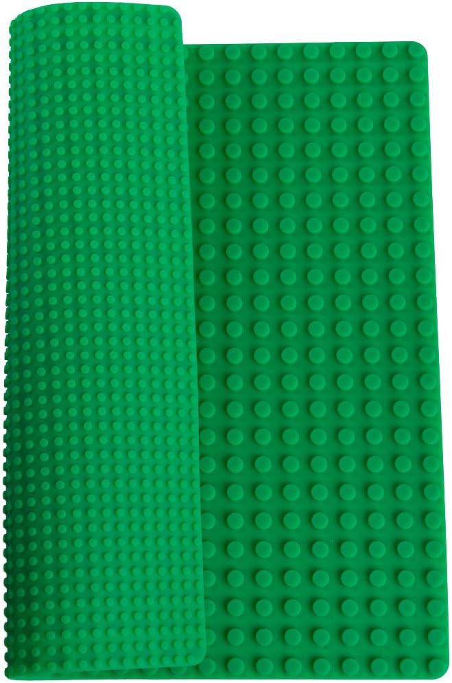 DOUBLE SIDED SILICONE BASEPLATE MAT - GREEN – Brick Bundles